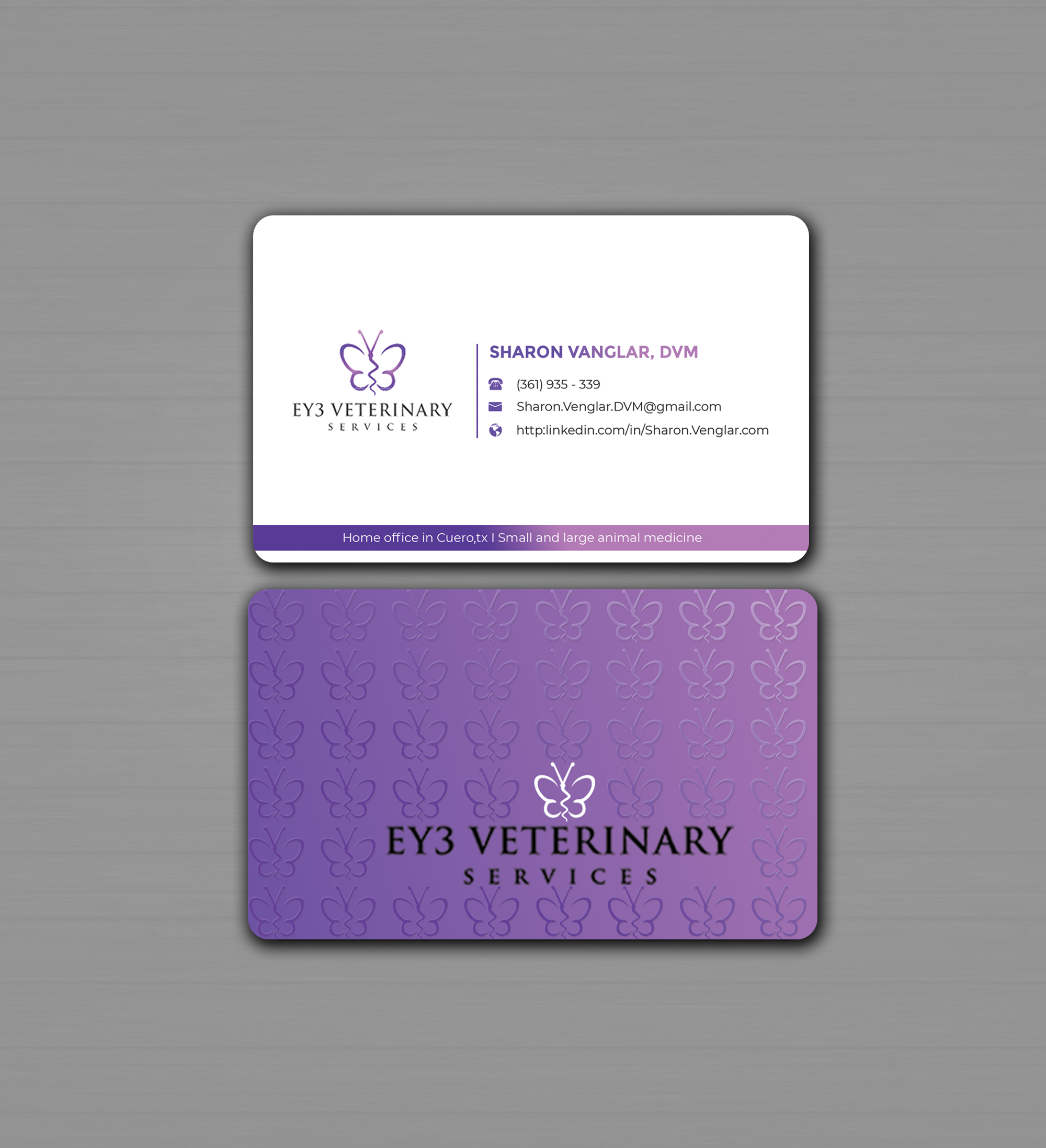Visitenkarten-Design von Innovative Graphix für EY3 Veterinary Services | Design #33198919
