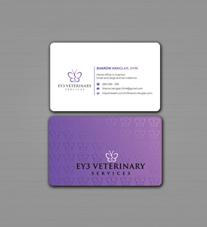 Visitenkarten-Design von Innovative Graphix für EY3 Veterinary Services | Design: #33198920