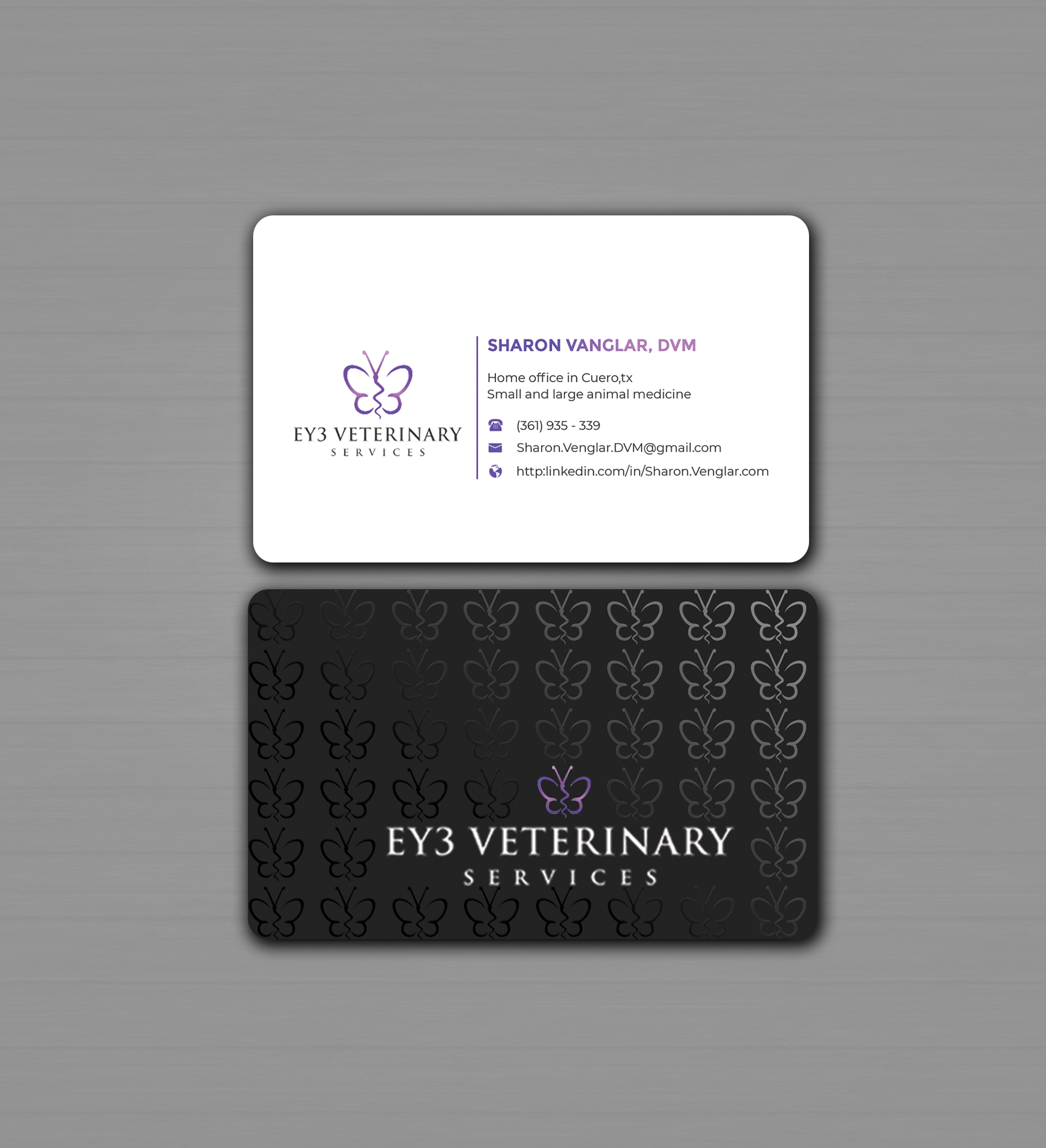 Visitenkarten-Design von Innovative Graphix für EY3 Veterinary Services | Design #33198969