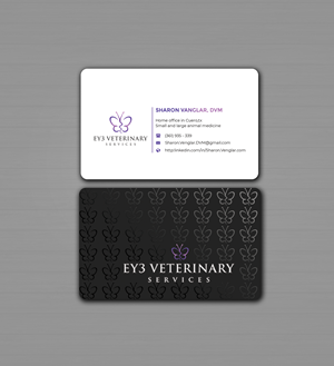 Visitenkarten-Design von Innovative Graphix für EY3 Veterinary Services | Design: #33198969