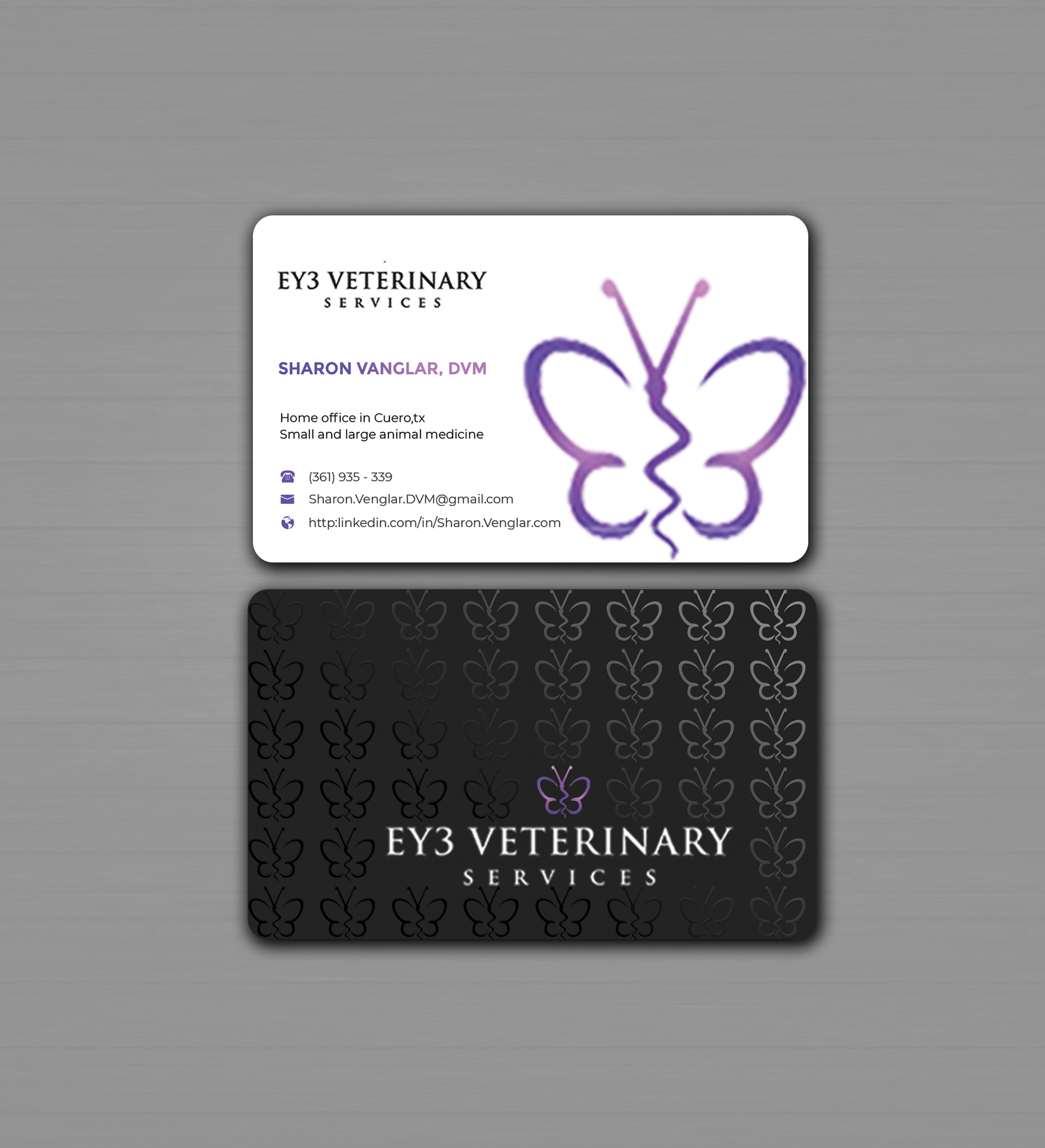 Visitenkarten-Design von Innovative Graphix für EY3 Veterinary Services | Design #33198970
