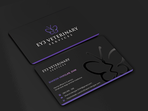 Visitenkarten-Design von Innovative Graphix für EY3 Veterinary Services | Design: #33200295
