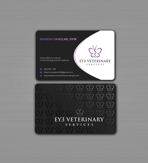 Visitenkarten-Design von Innovative Graphix für EY3 Veterinary Services | Design: #33200296