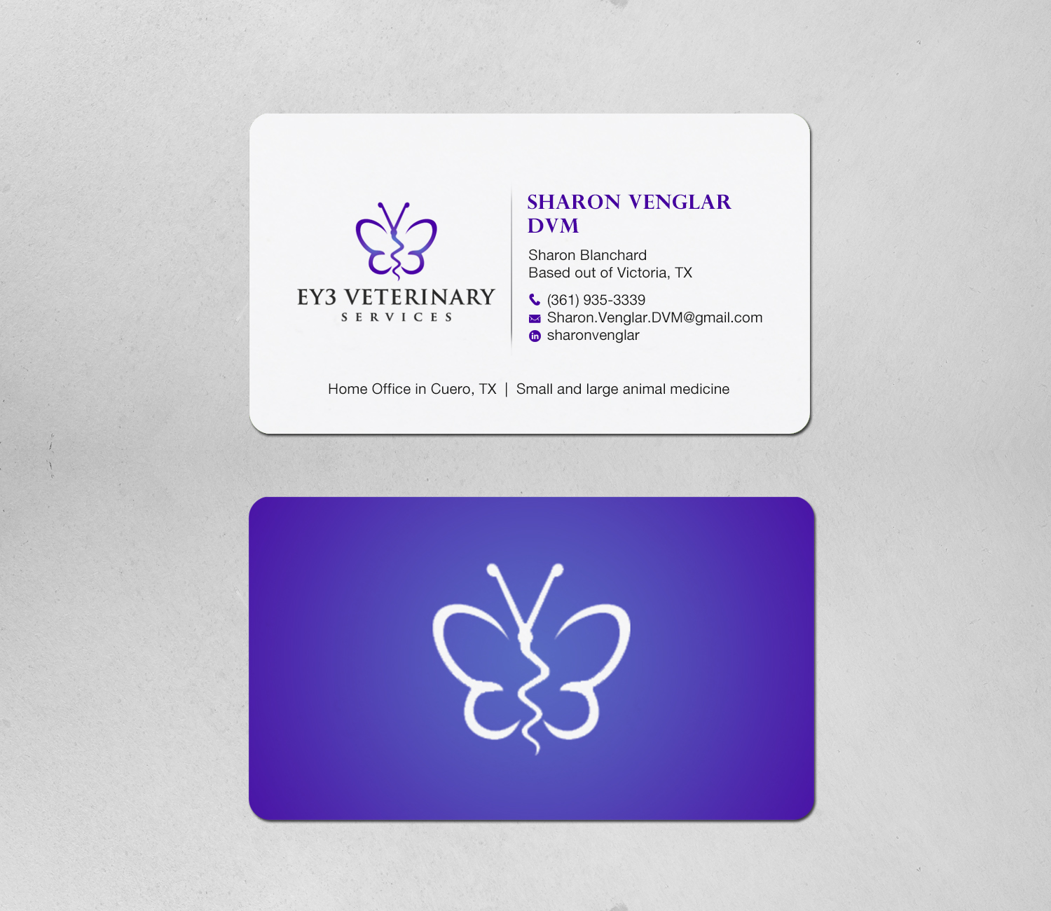 Business Card Design by Brand aid for EY3 Veterinary Services | Design #33198077