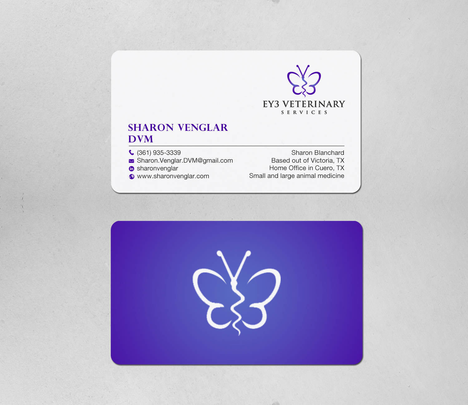 Business Card Design by Brand aid for EY3 Veterinary Services | Design #33198080