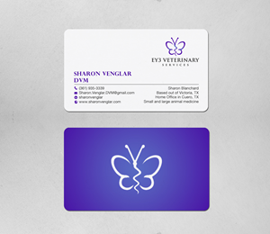 Business Card Design by Brand aid for EY3 Veterinary Services | Design: #33198080