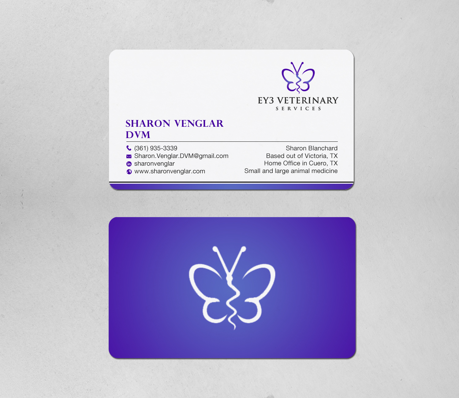 Business Card Design by Brand aid for EY3 Veterinary Services | Design #33198085