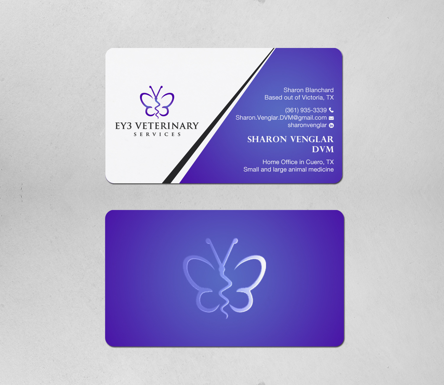 Business Card Design by Brand aid for EY3 Veterinary Services | Design #33198086