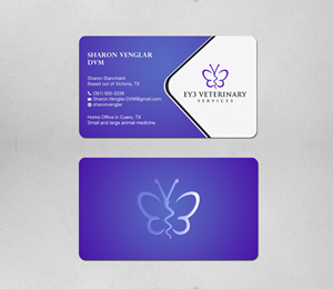 Business Card Design by Brand aid for EY3 Veterinary Services | Design: #33198087