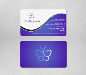 Business Card Design by Brand aid for EY3 Veterinary Services | Design: #33198090
