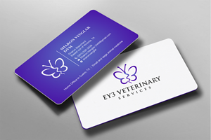 Business Card Design by Brand aid for EY3 Veterinary Services | Design: #33198094