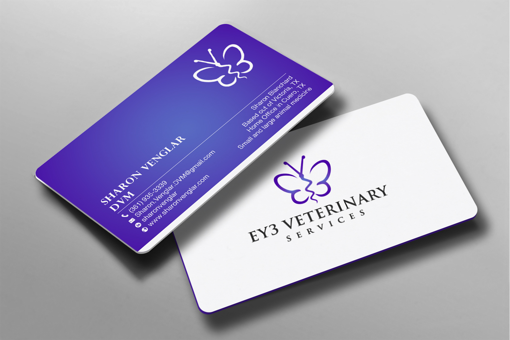 Diseño de Tarjeta de Presentación por Brand aid para EY3 Veterinary Services | Diseño #33198096