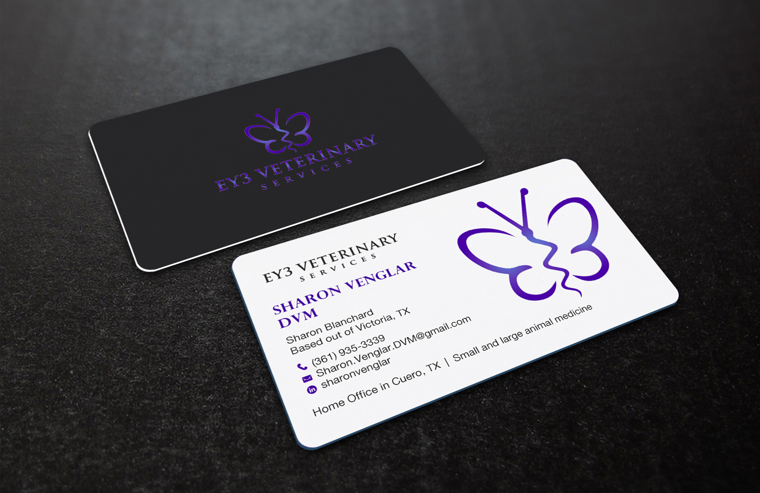 Business Card Design by Brand aid for EY3 Veterinary Services | Design #33198100