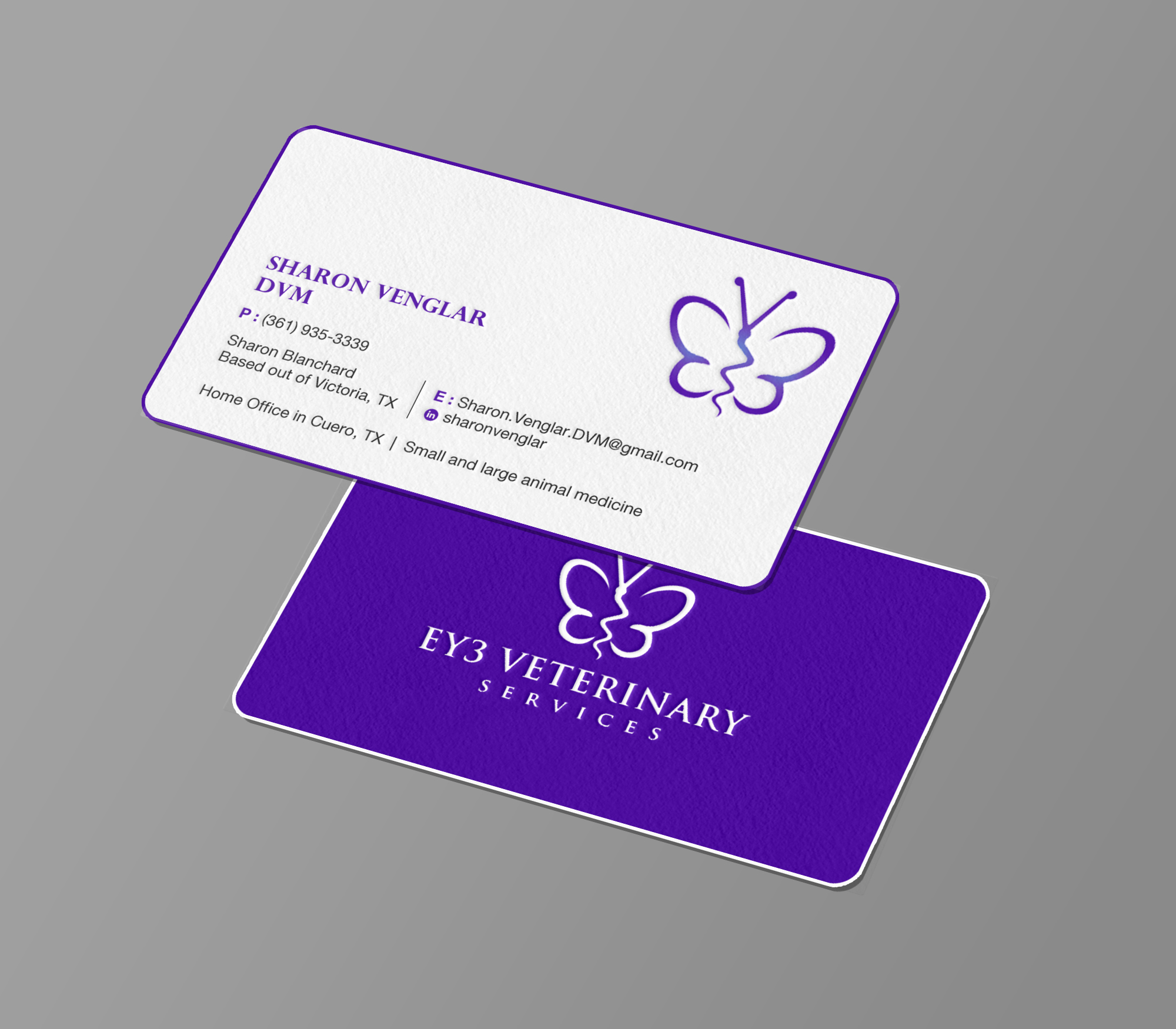 Business Card Design by Brand aid for EY3 Veterinary Services | Design #33198102