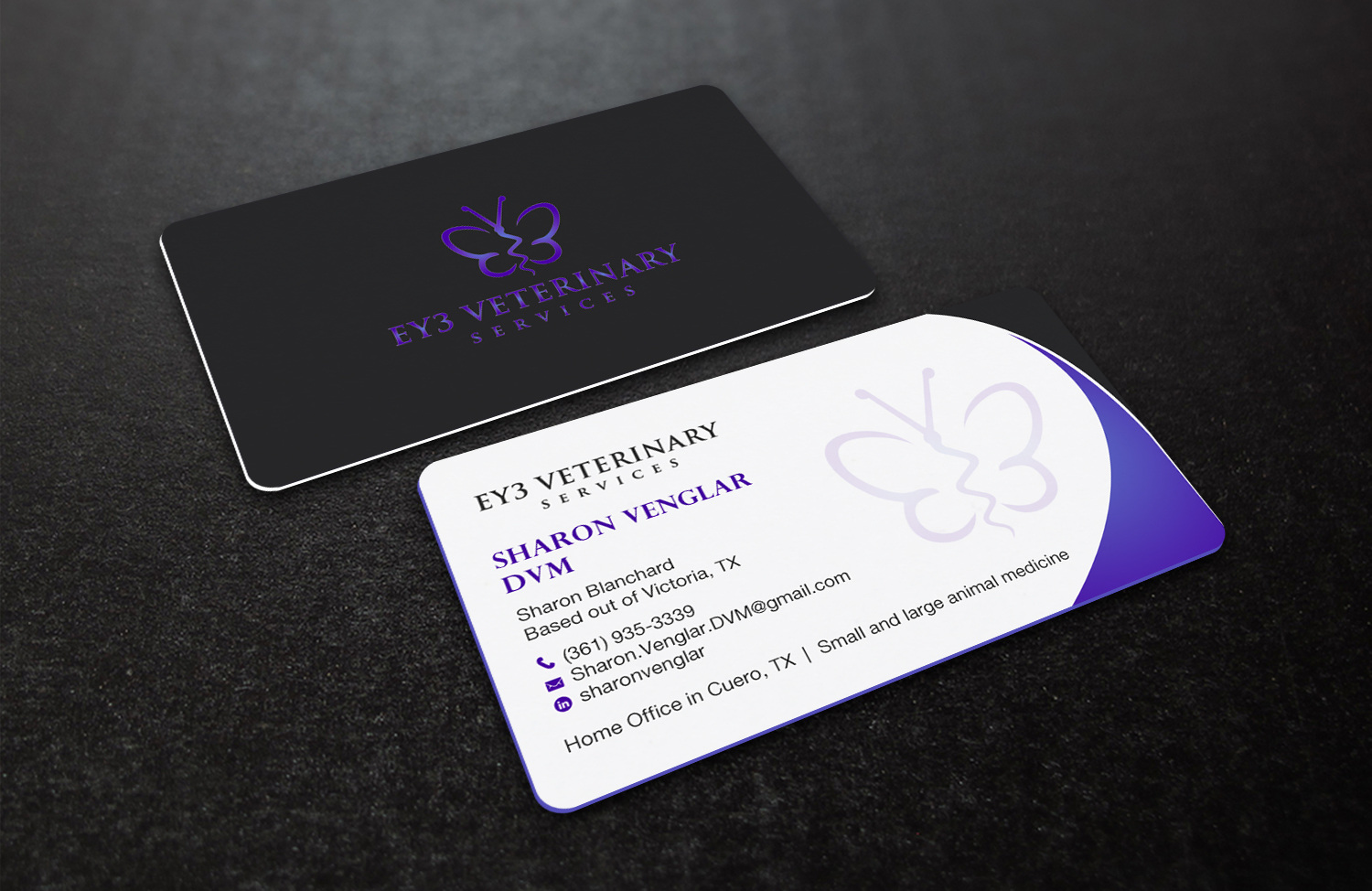 Business Card Design by Brand aid for EY3 Veterinary Services | Design #33198106