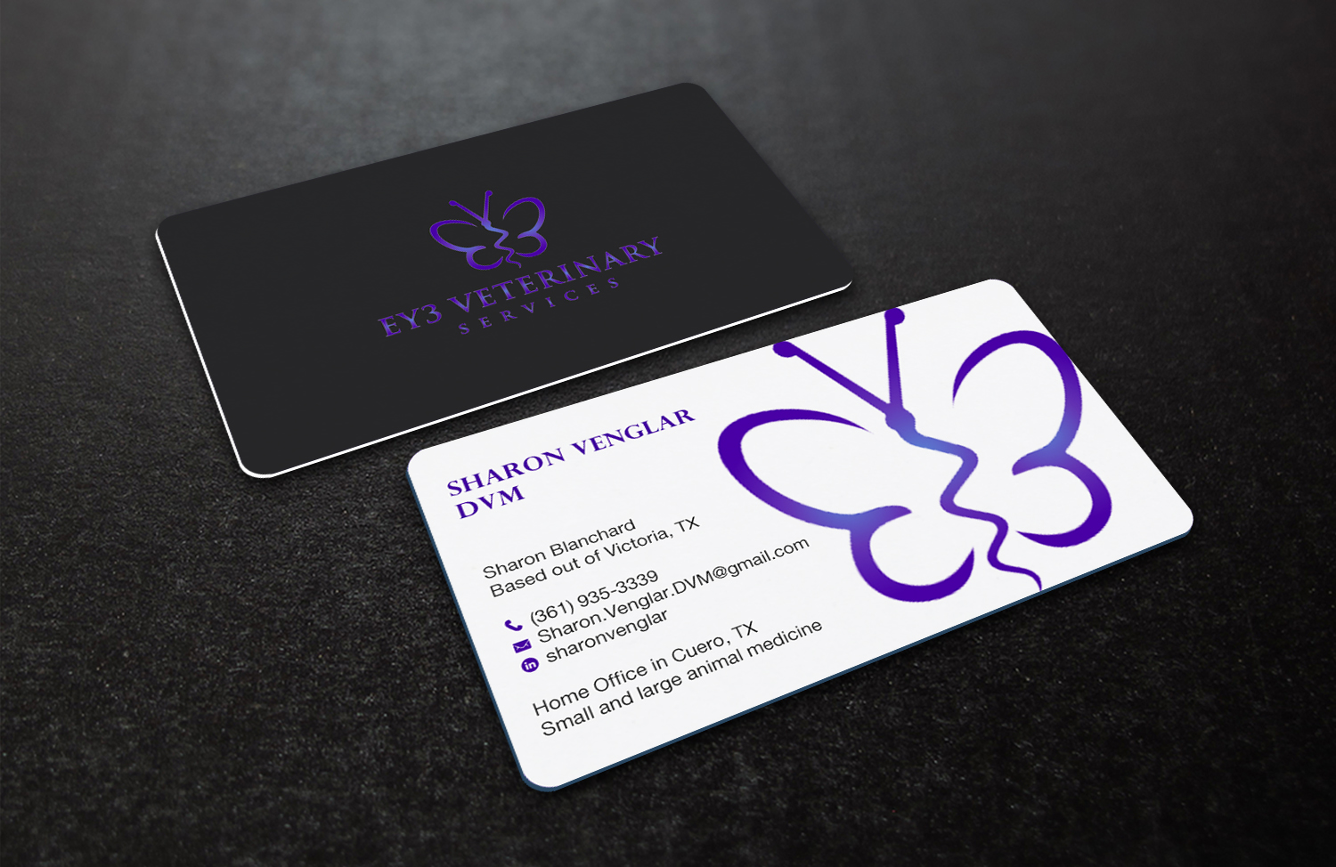 Business Card Design by Brand aid for EY3 Veterinary Services | Design #33198107