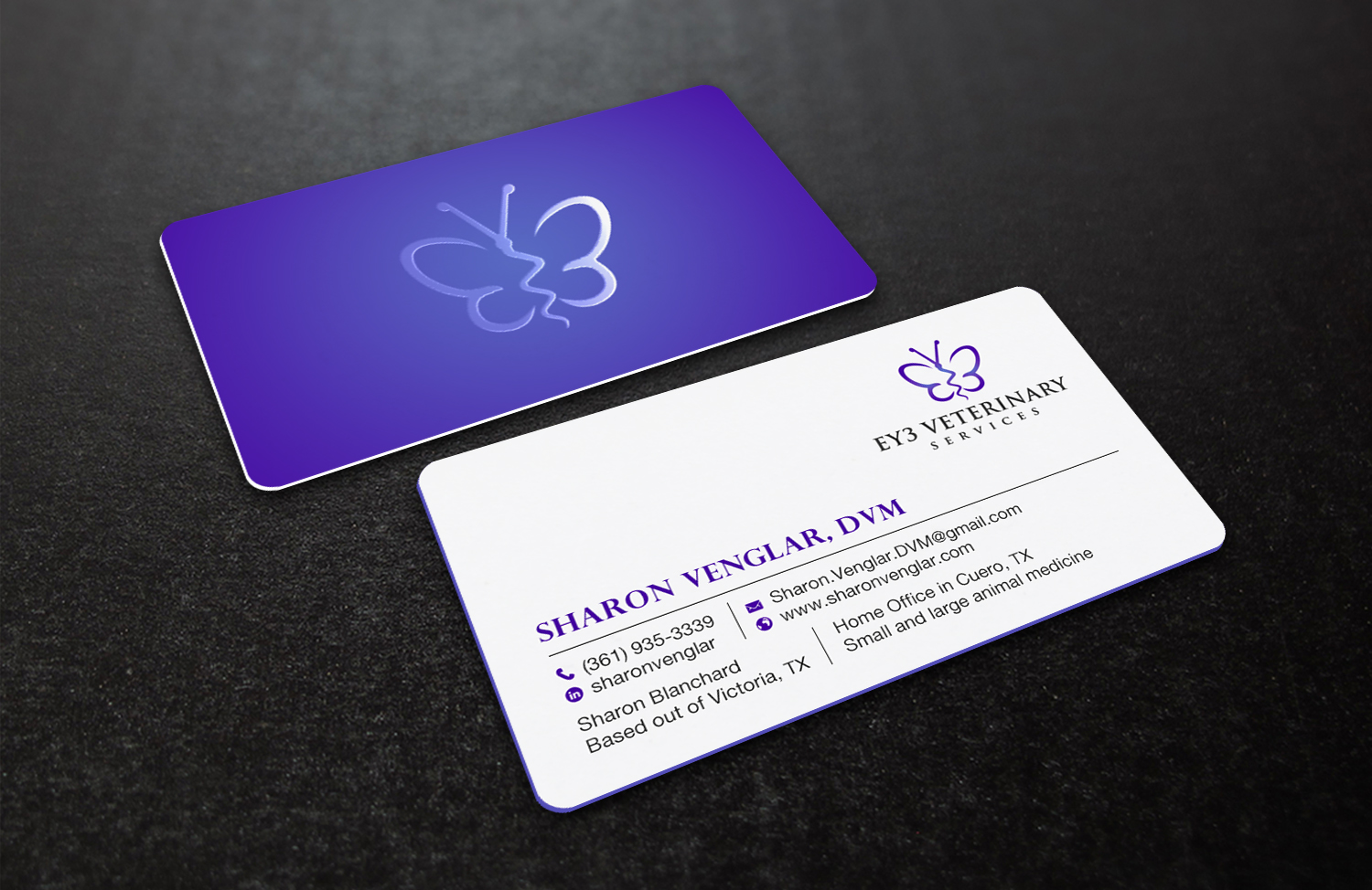 Business Card Design by Brand aid for EY3 Veterinary Services | Design #33198108