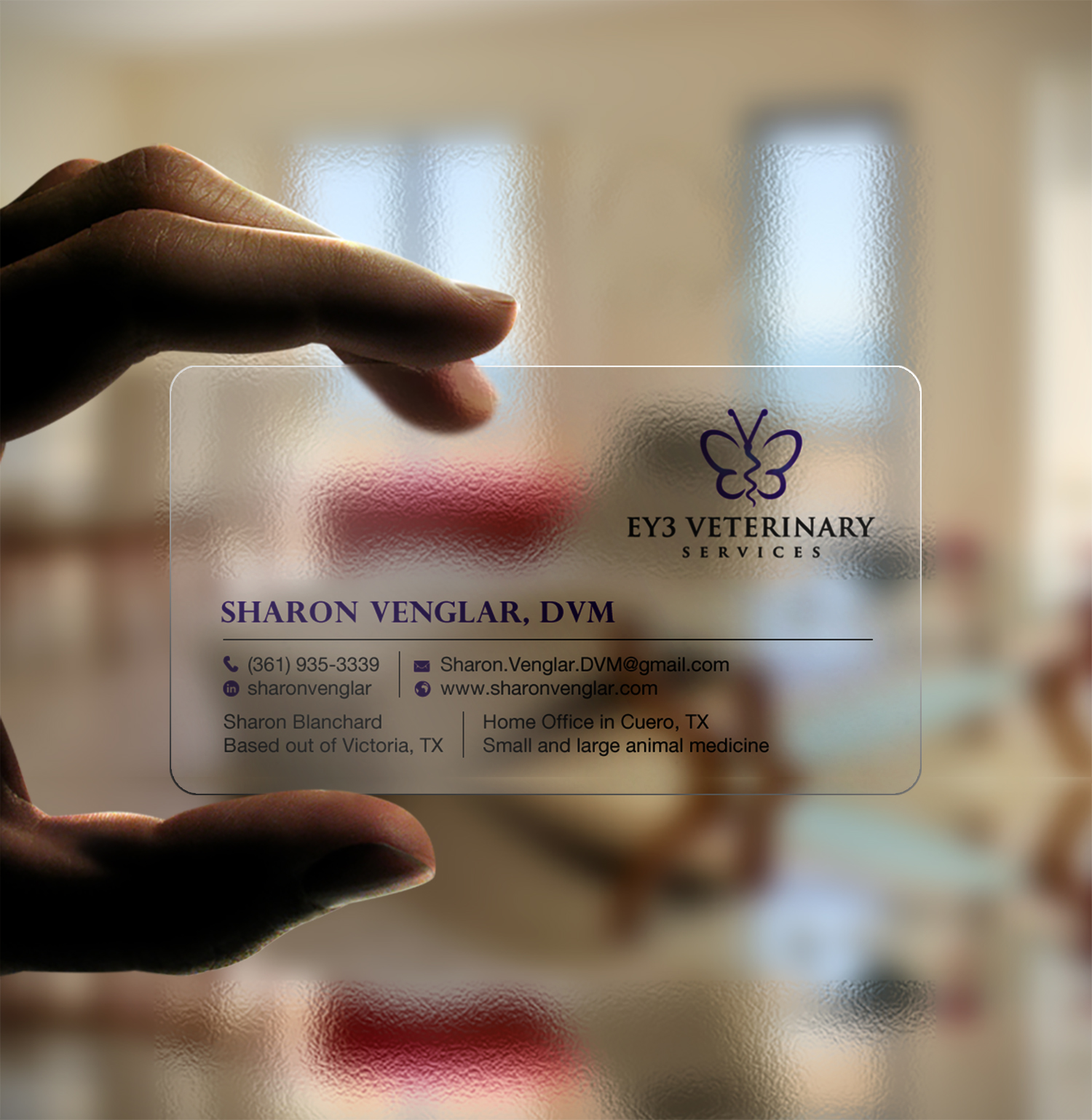 Business Card Design by Brand aid for EY3 Veterinary Services | Design #33198112