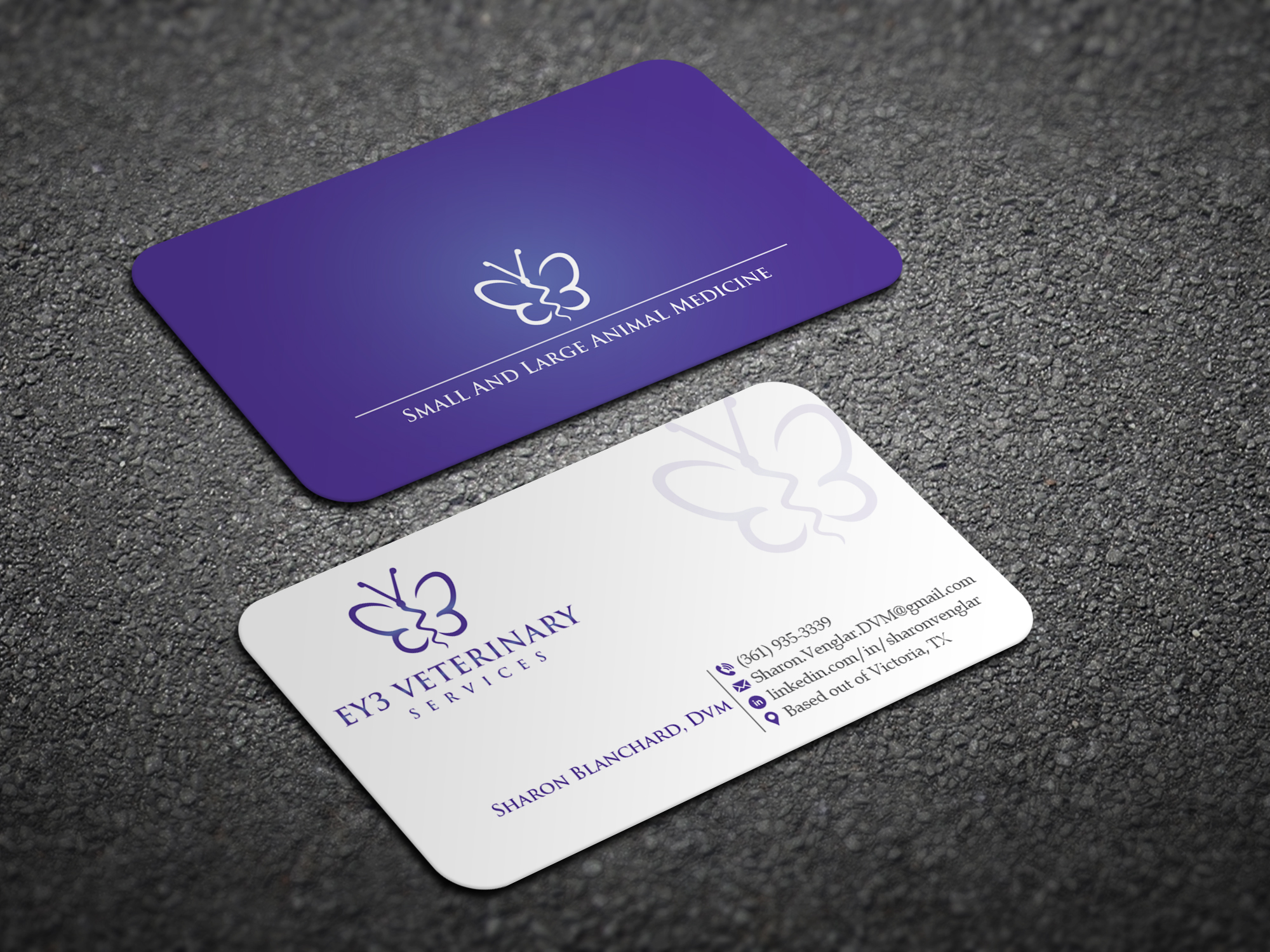 Business Card Design by Magic of Art for EY3 Veterinary Services | Design #33196802