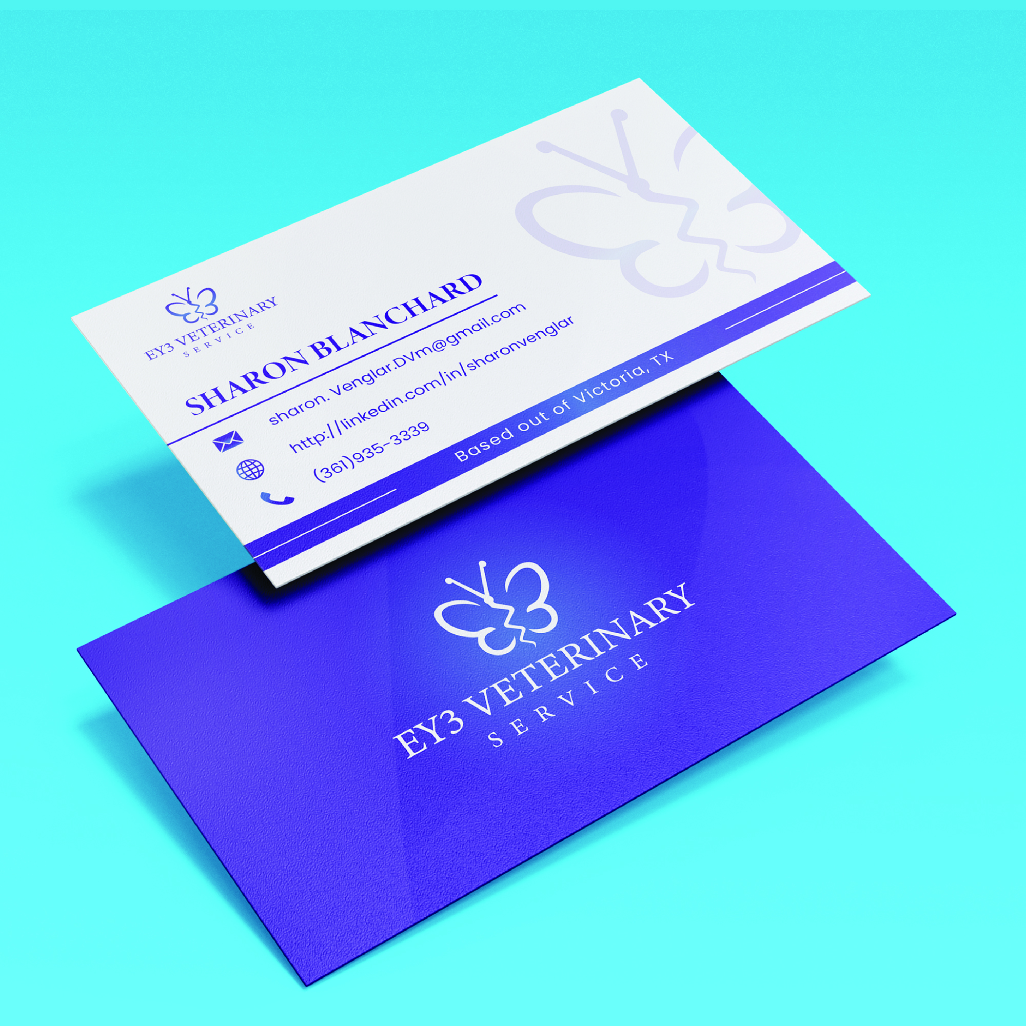Business Card Design by Maxo-Biz for EY3 Veterinary Services | Design #33200890
