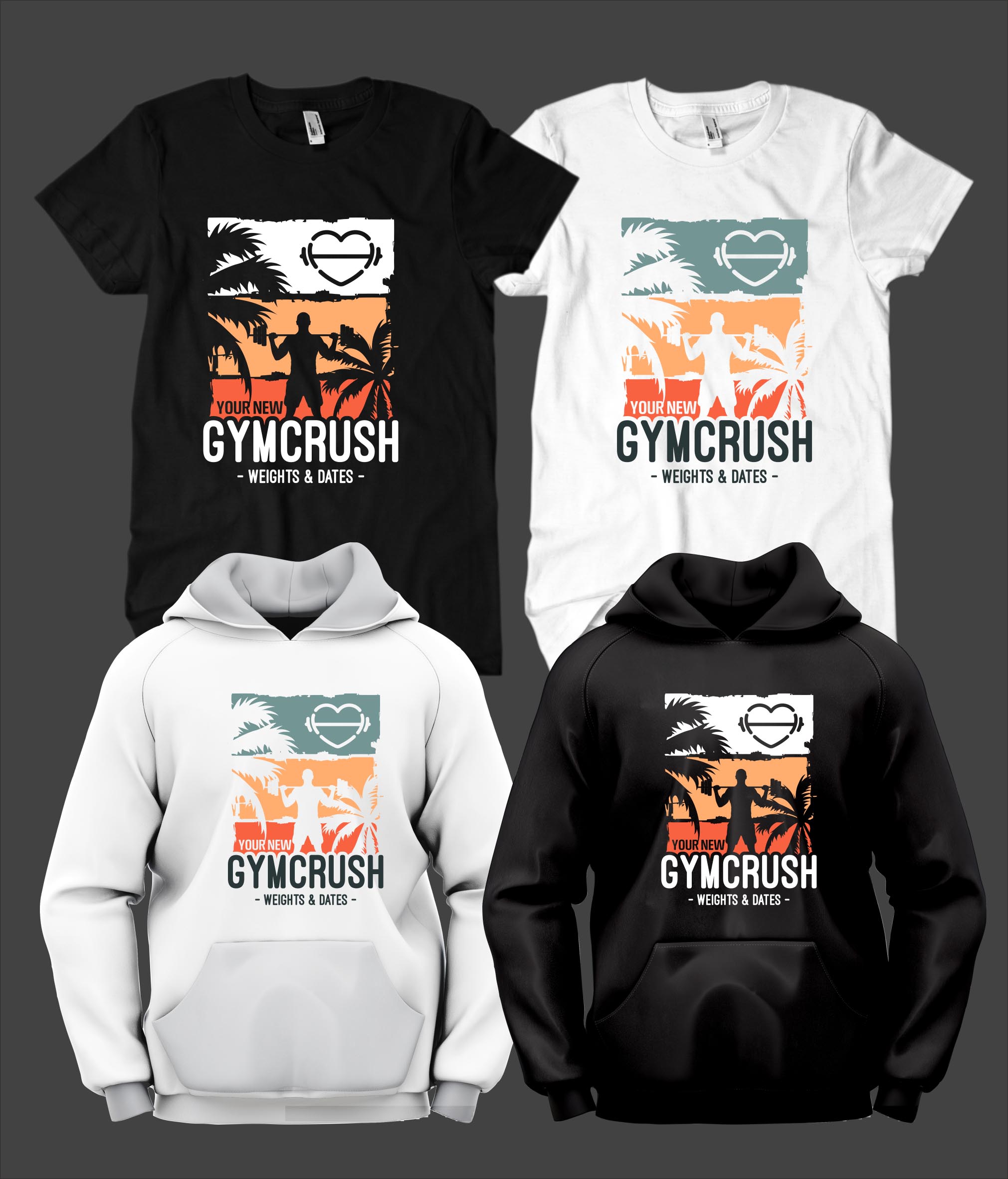 T-Shirt-Design von Rheanza für GymCrush | Design #33204580