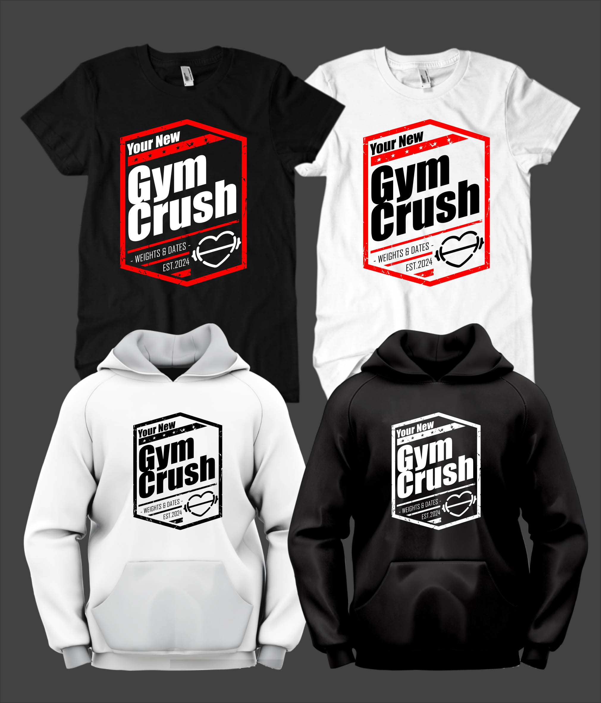 T-Shirt-Design von Rheanza für GymCrush | Design #33233089