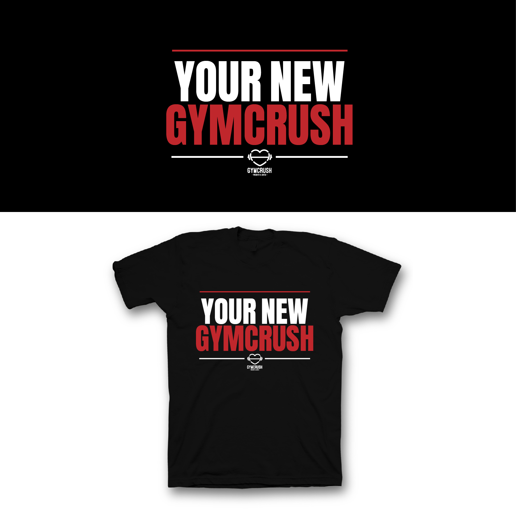 T-Shirt-Design von saka.aleksandar für GymCrush | Design #33201592