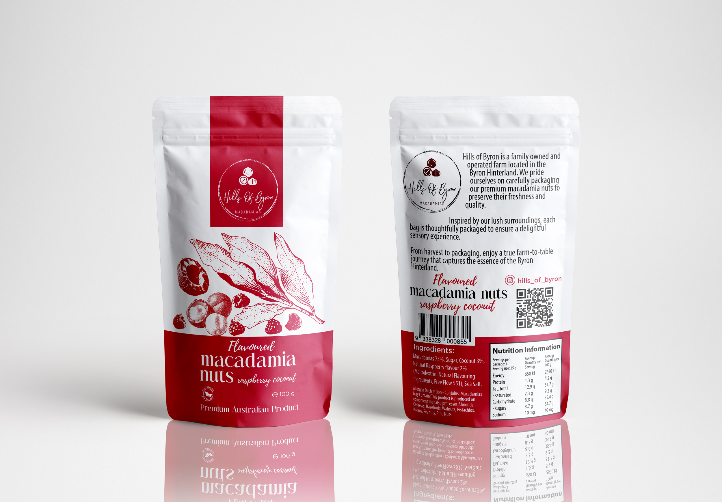 Packaging Design by Sergio Coelho for Hills of Byron | Design #33297729