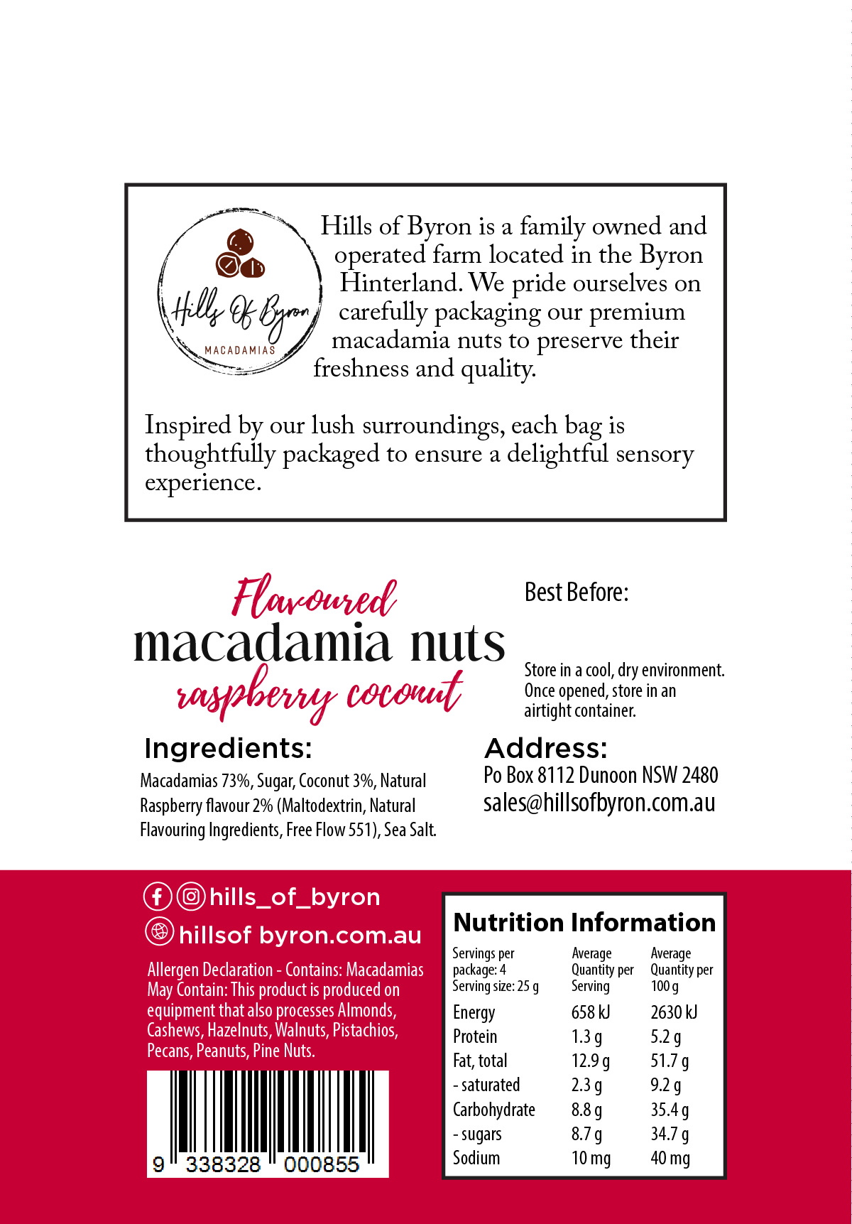 Packaging Design by Sergio Coelho for Hills of Byron | Design #33322882