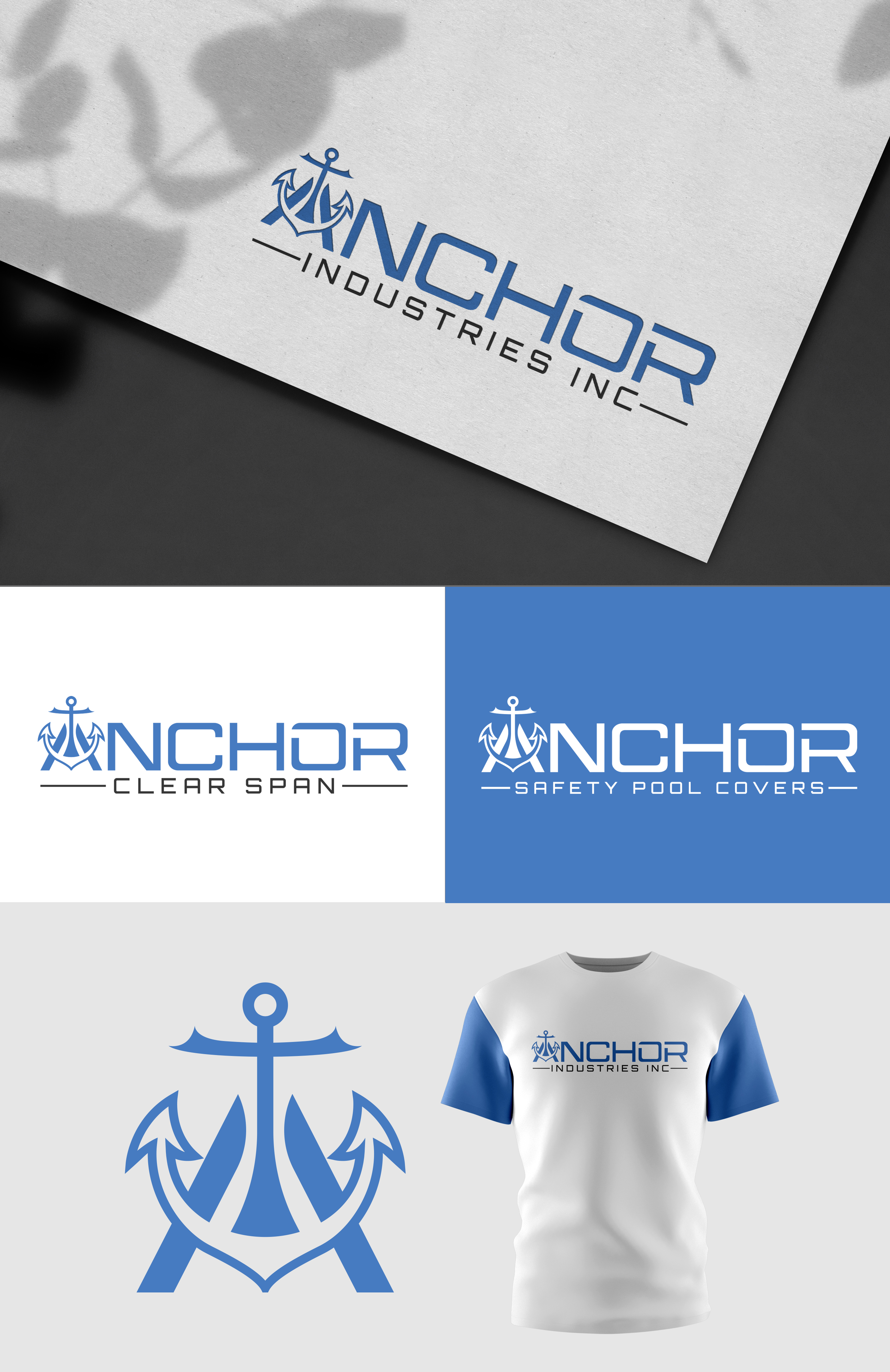 Diseño de Logo por PixelUP Graphics para Anchor Industries | Diseño #33214155