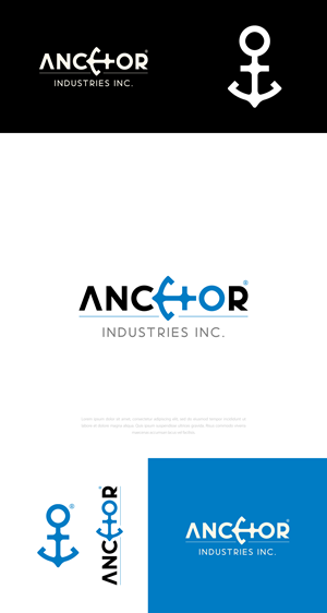 Logo Design by vramar.roy for Anchor Industries | Design: #33206847