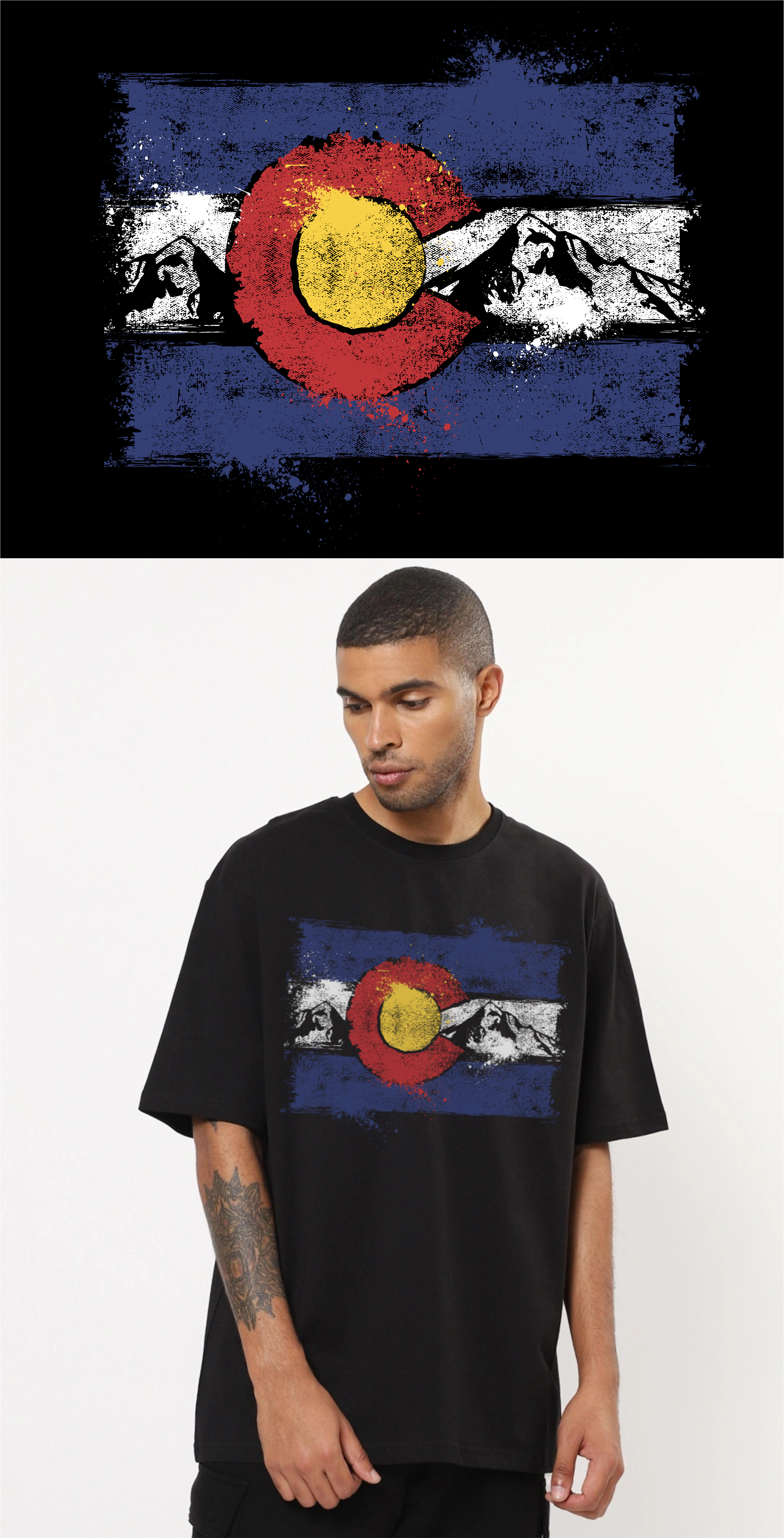 T-shirt Design by DoppelGanger Studio for All Things Positive | Design #33211098