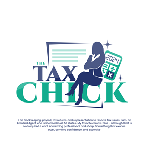 Logo Design by CreativeGwen™ for The Tax Chick | Design: #33216319