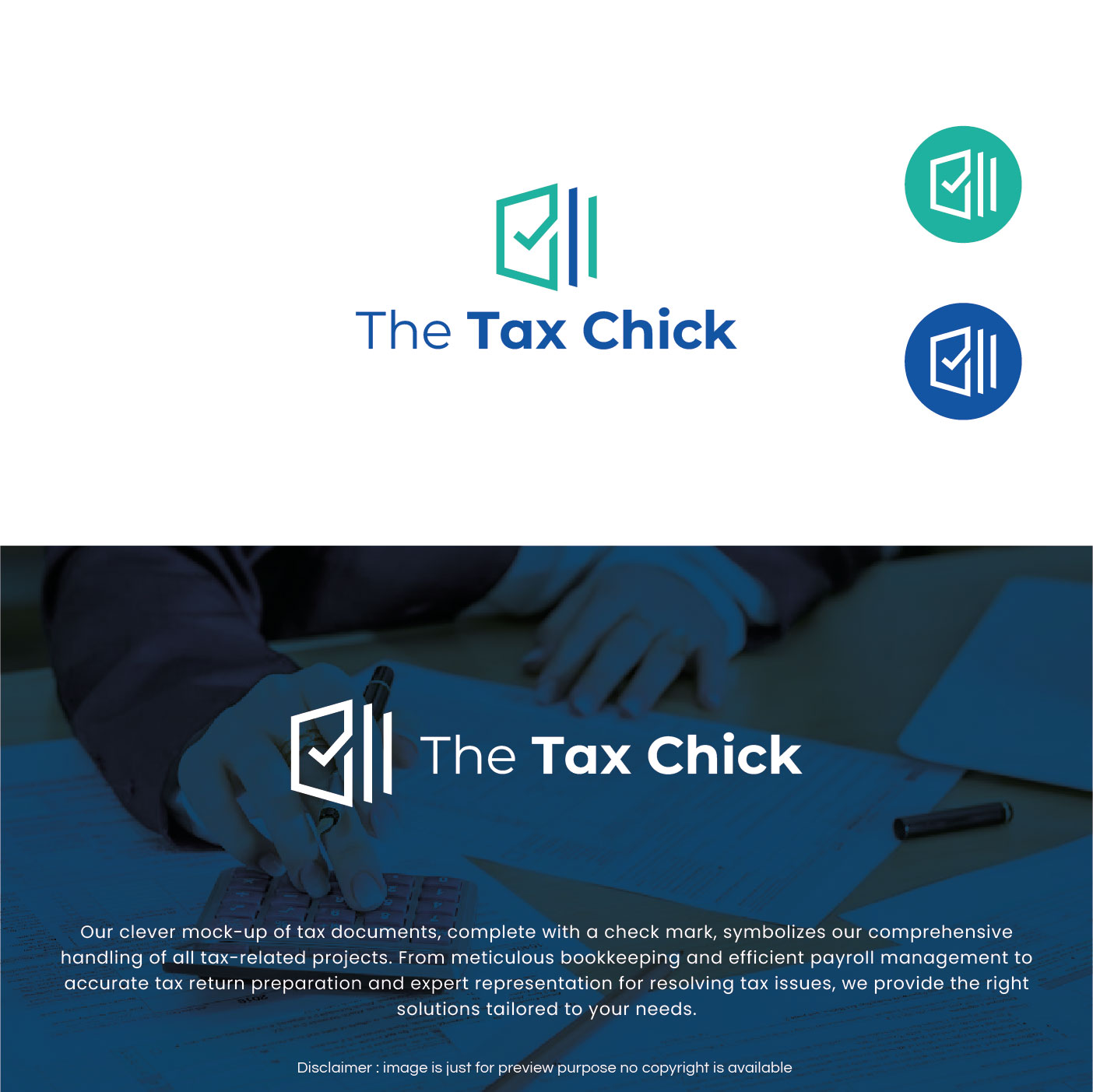 Logo Design by nandkumar for The Tax Chick | Design #33223921