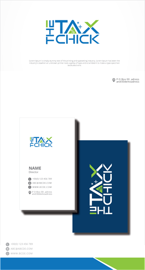 Logo Design by zebronicgraphic for The Tax Chick | Design: #33212357