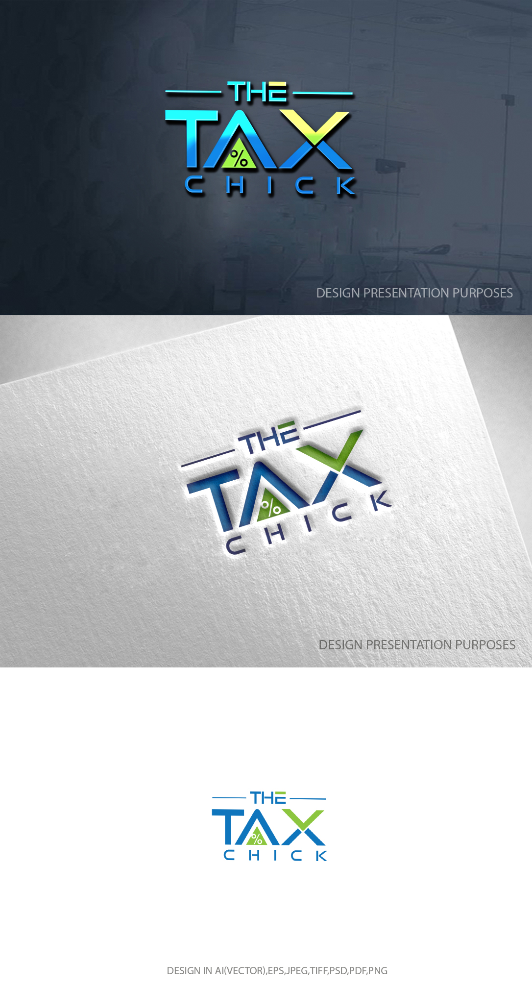 Logo Design by zebronicgraphic for The Tax Chick | Design #33214659