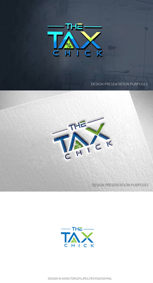 Logo Design by zebronicgraphic for The Tax Chick | Design: #33214659