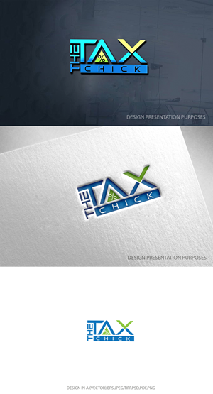 Logo Design by zebronicgraphic for The Tax Chick | Design: #33214662
