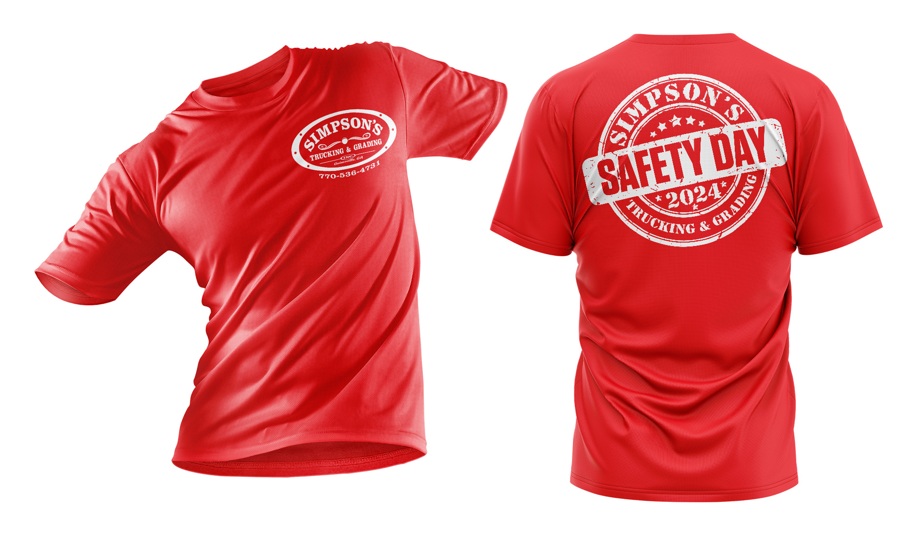 Diseño de Camiseta por Sergio Coelho para Simpson Trucking & Grading, Inc | Diseño #33220651