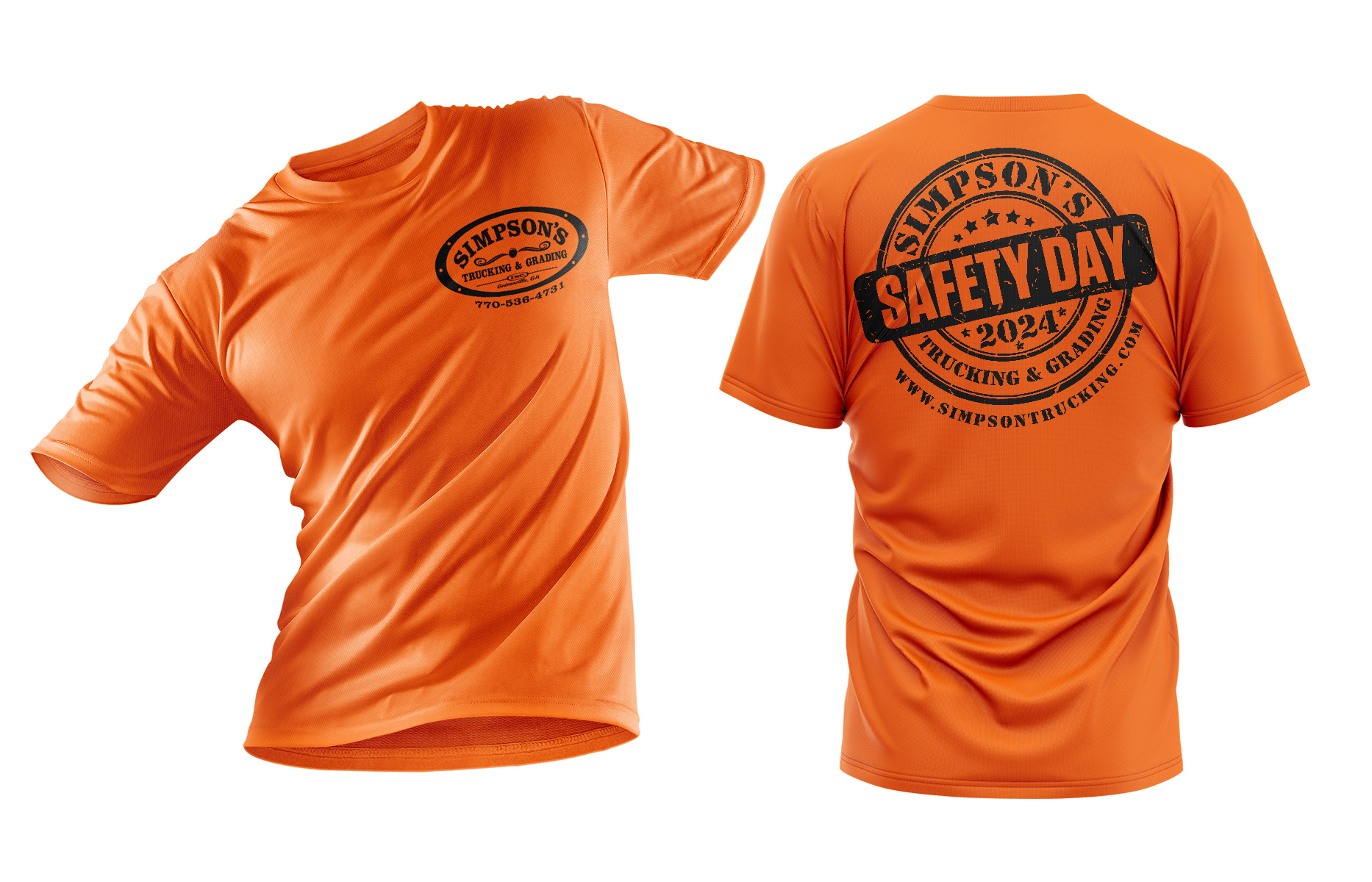Diseño de Camiseta por Sergio Coelho para Simpson Trucking & Grading, Inc | Diseño #33220671