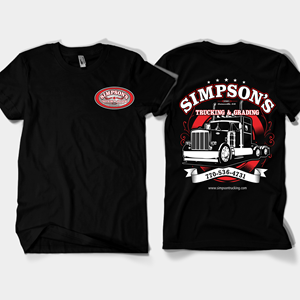 Diseño de Camiseta por Rheanza para Simpson Trucking & Grading, Inc | Diseño: #33217636