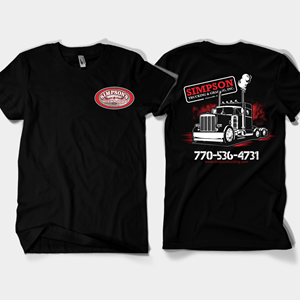 Diseño de Camiseta por Rheanza para Simpson Trucking & Grading, Inc | Diseño: #33217638