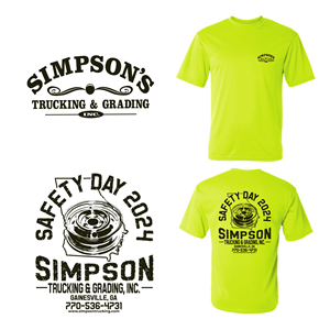 T-shirt Design by onze design for Simpson Trucking & Grading, Inc | Design #33216826