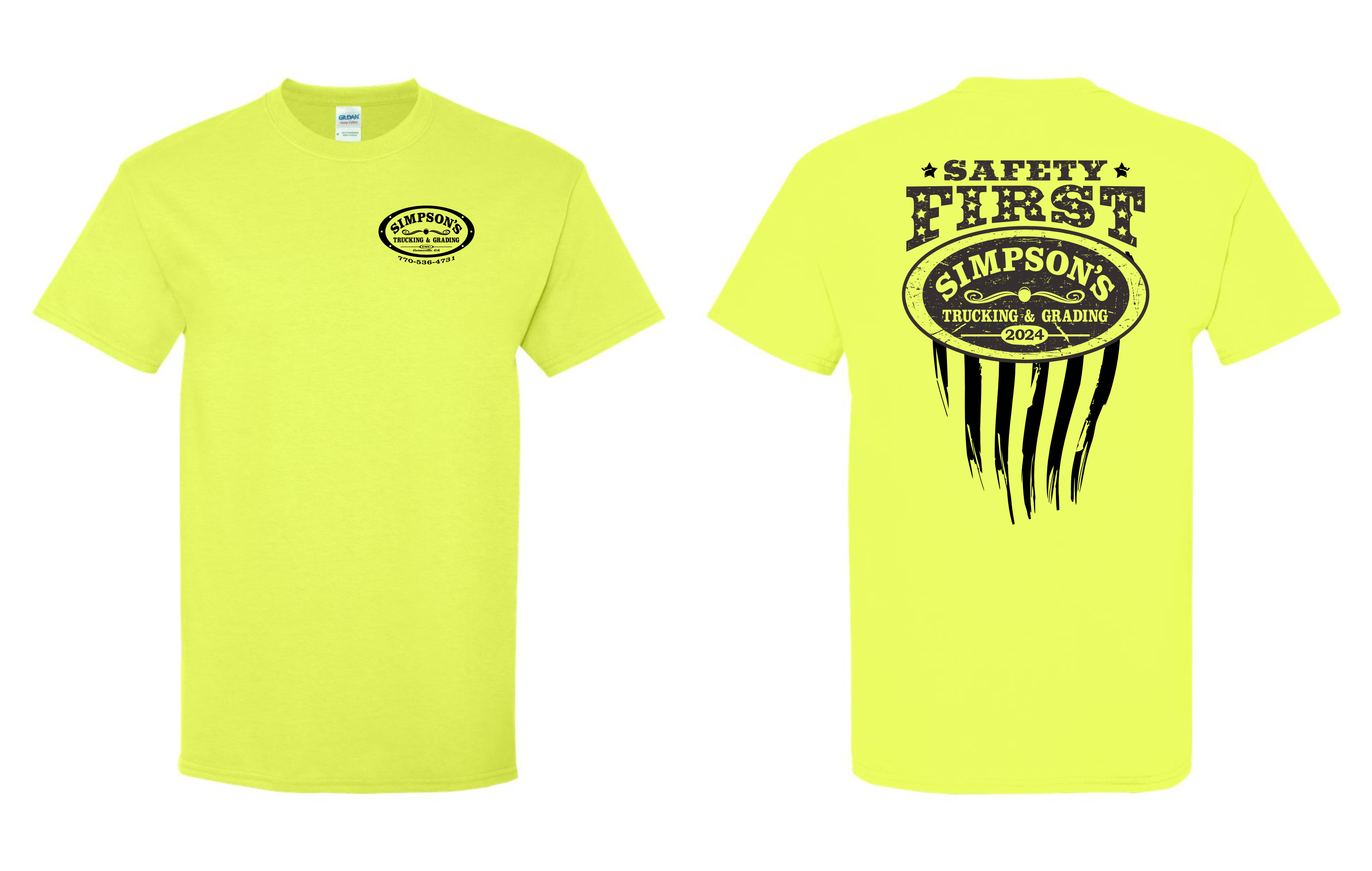 T-shirt Design by Yakuza20 for Simpson Trucking & Grading, Inc | Design #33218848