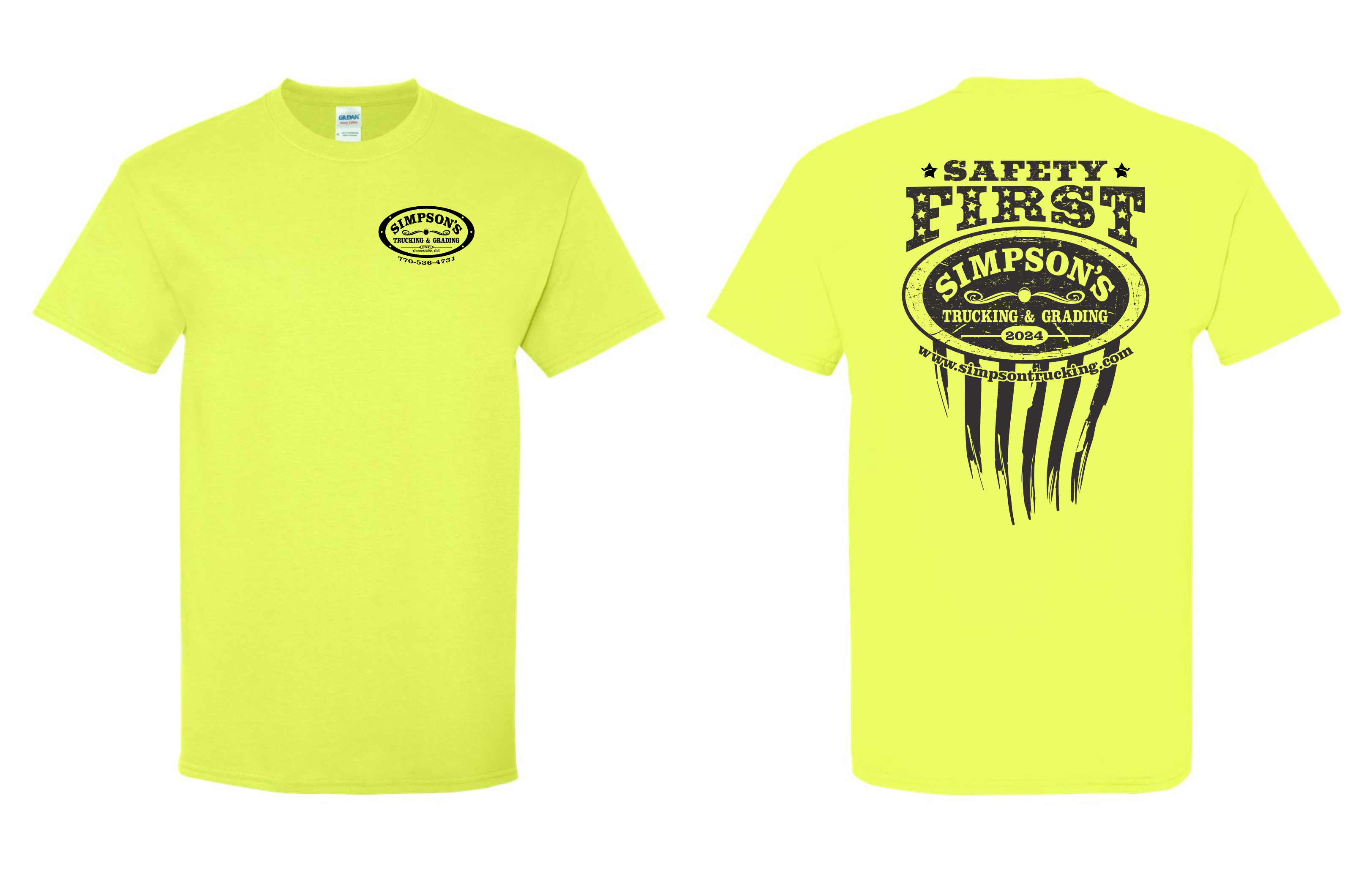 T-shirt Design by Yakuza20 for Simpson Trucking & Grading, Inc | Design #33223934