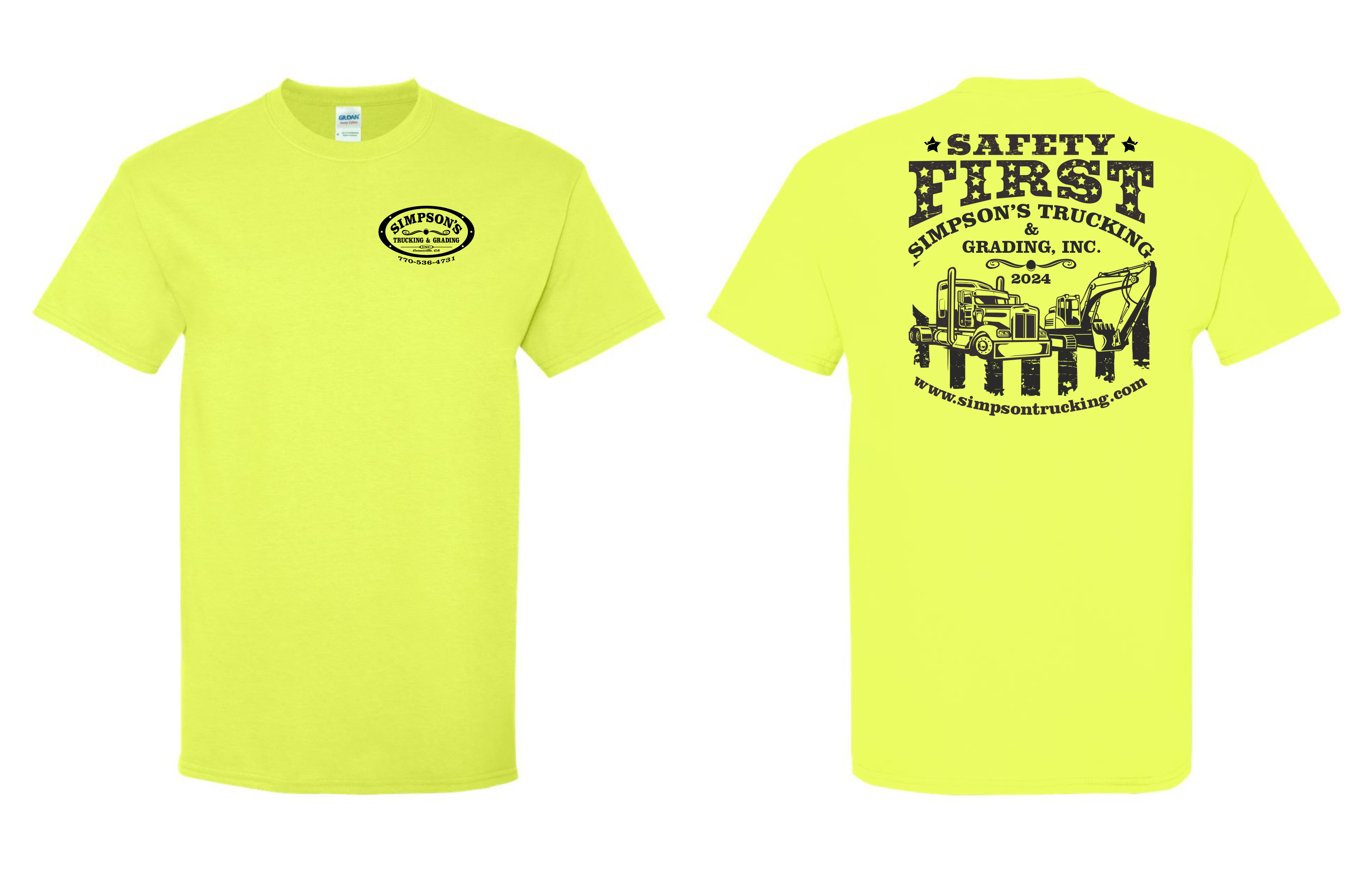 Diseño de Camiseta por Yakuza20 para Simpson Trucking & Grading, Inc | Diseño #33224606