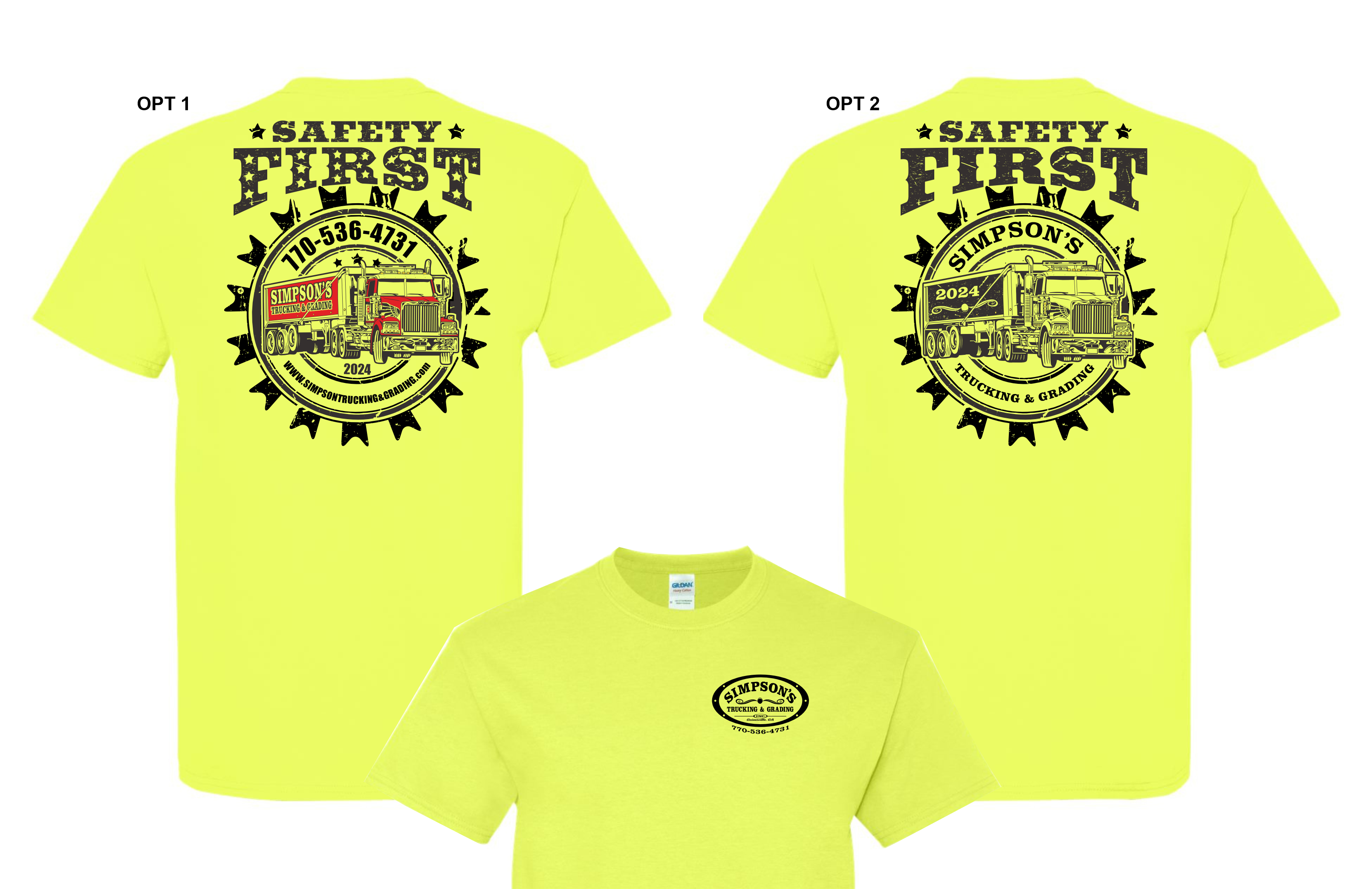 Diseño de Camiseta por Yakuza20 para Simpson Trucking & Grading, Inc | Diseño #33225800