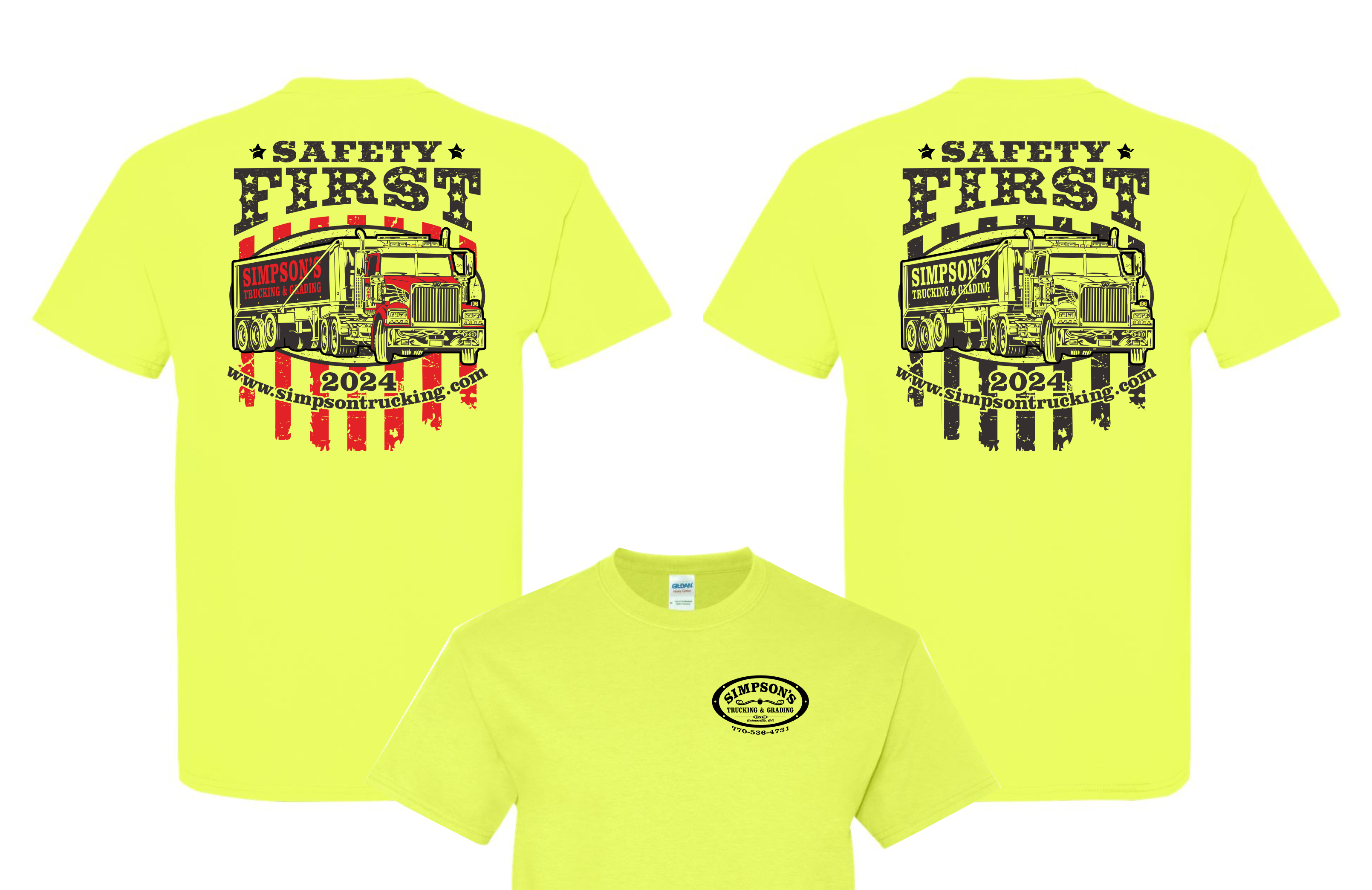 T-shirt Design by Yakuza20 for Simpson Trucking & Grading, Inc | Design #33225802