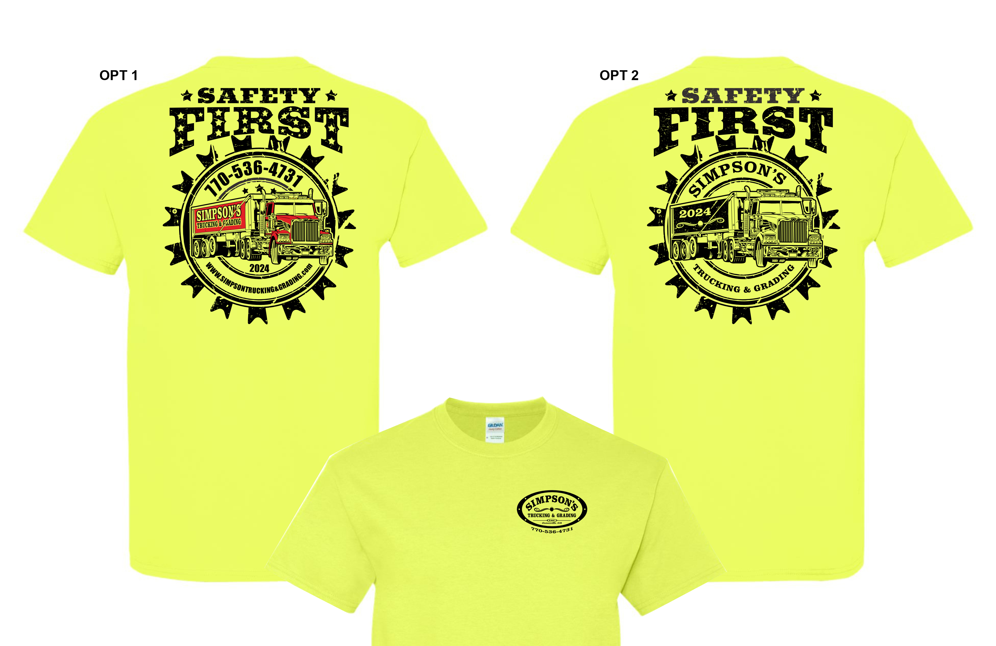 Diseño de Camiseta por Yakuza20 para Simpson Trucking & Grading, Inc | Diseño #33225827