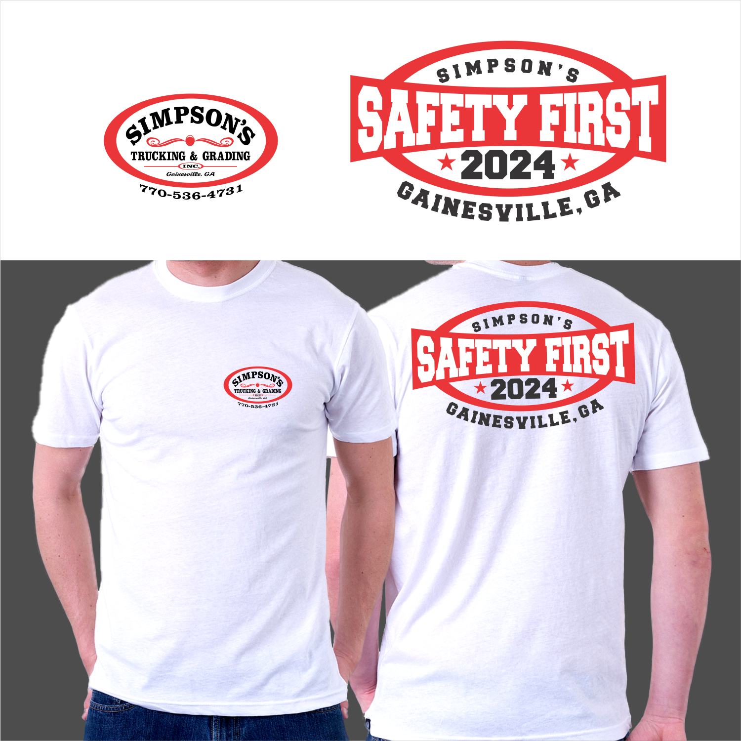 Diseño de Camiseta por ThiagoB para Simpson Trucking & Grading, Inc | Diseño #33215174